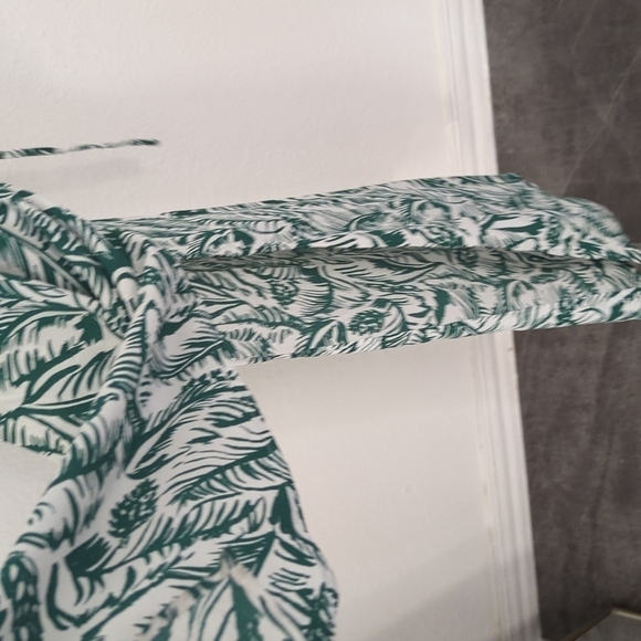 Harlyn Tropical Backless Maxi Dress Green Small bohemian beach resortwear summer - Picture 11 of 14